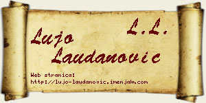 Lujo Laudanović vizit kartica